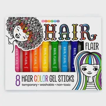 Hair Flair- hair Color Gel Sticks Set of 8