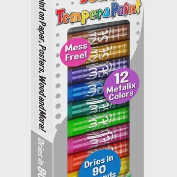 KwikStix Tempera Paint- 12 Metalix Colors