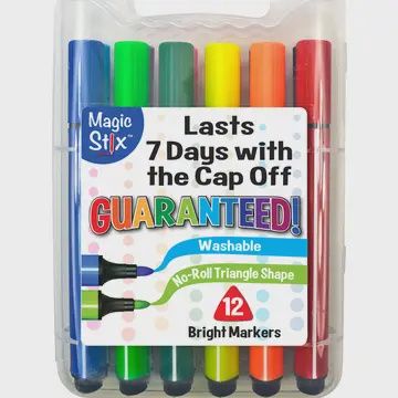 Magic Tri Stix 12 Color- Cap Off for 7 Days