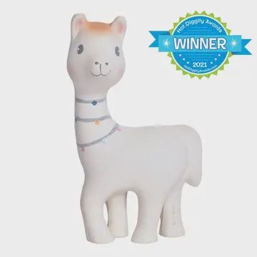Lilith the Llama Organic Natural Rubber Teether Toy
