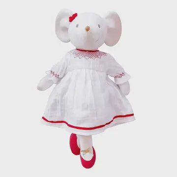 Meiya the Mouse in White Muslin Dress