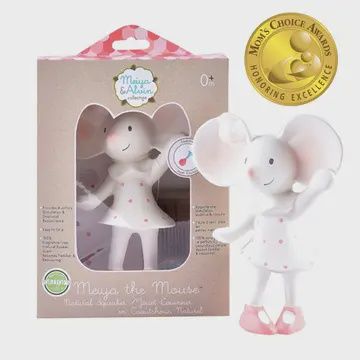 Meiya the Mouse Natural Organic Rubber Squeaker Toy