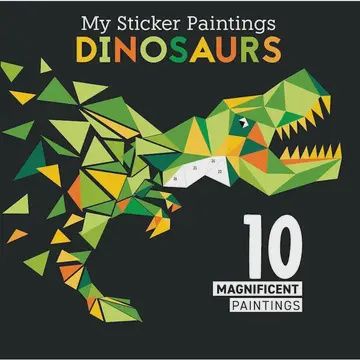 My Sticker Paintings- Dinosaurs