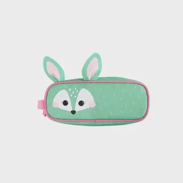 Printed Pencil Case - Fiona the Fawn- Green