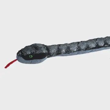 Snake Metal Silver Stuffed Animal 54&quot;