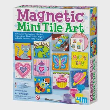 4M Magnetic Mini Tile Art Diy Paint Arts &amp; Craft Magnet Kit