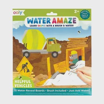 Water Amaze Water Reveal Boards - Helpful Vehicles (13 Pc Set)