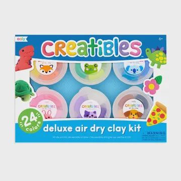 Creatibles D.I.Y. Air-Dry Clays Kit (Set of 24 Colors + 3 To