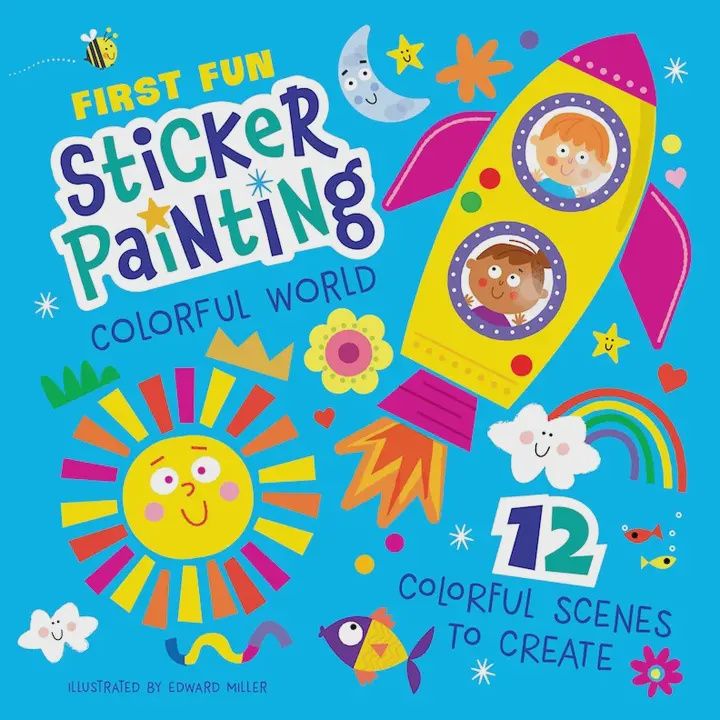 Activity Book - First Fun Sticker Painting: Colorful World