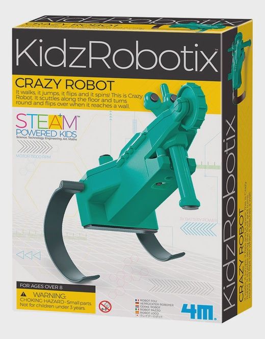 4M Kidz Robotix Crazy Robot Kit-Stem Toys For Kids