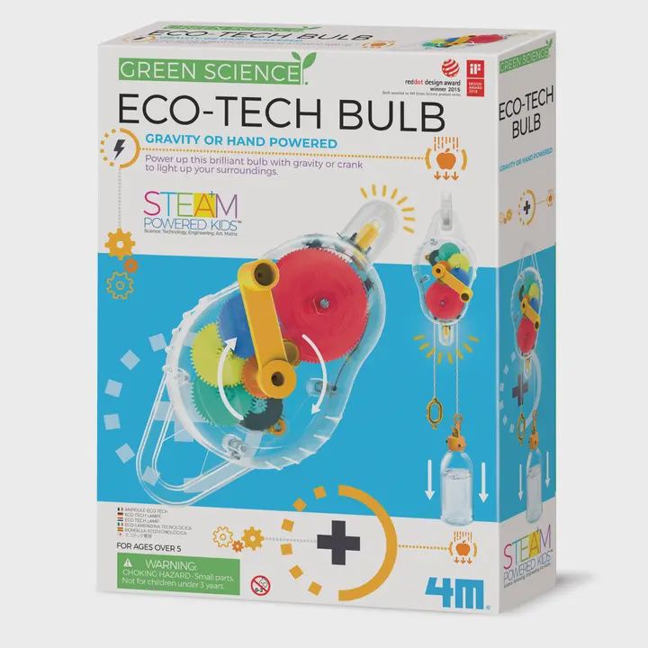 4M Eco-Tech Bulb, Gravity or Hand Powered, Steam