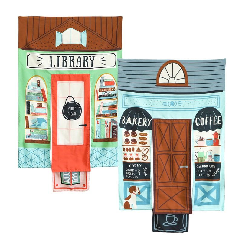 Reversible Doorway Coffee Shop &amp; Library Playhome