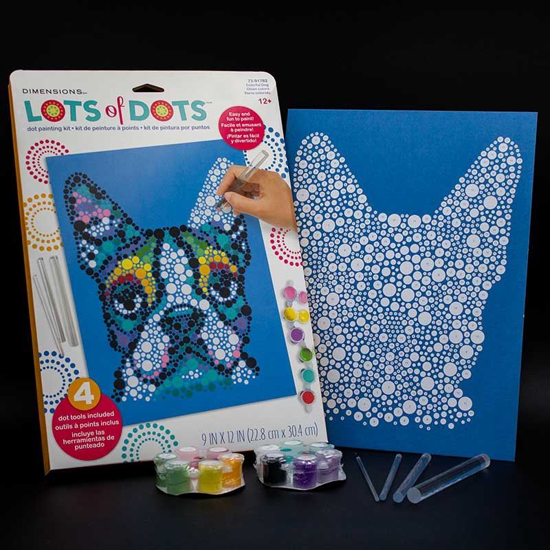 Lots of Dots Colorful Dog