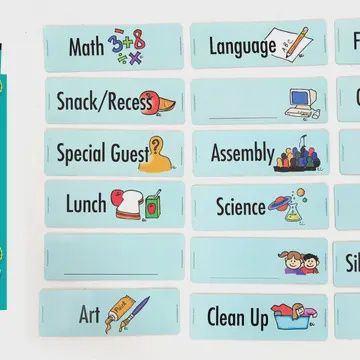Magnetic Class Schedule For Gr 1-7 - Pack 0f 4