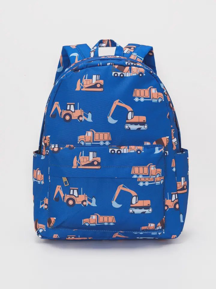Constructions Kids Backpack-Blue