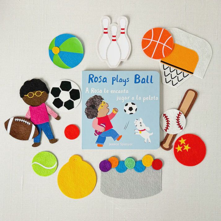Rosa Plays Ball- Book and Felt Set