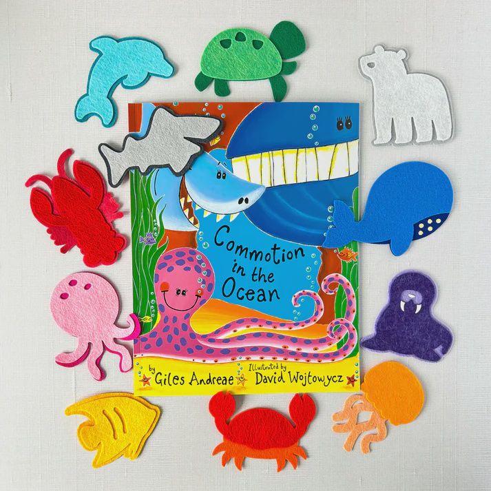 Commotion in the Ocean- Book and Felt Set