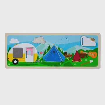 Camping in the Wild Sensory Board