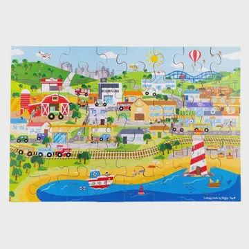Transport Town Floor Puzzle