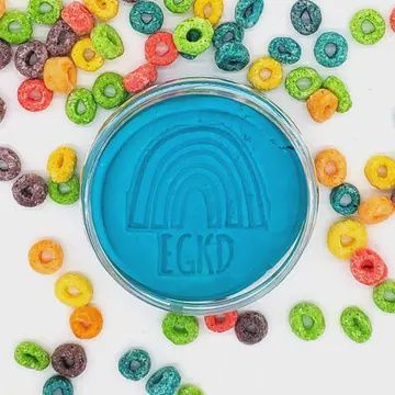 Blue (Fruit Loop) Kiddough - 4 oz No Glitter