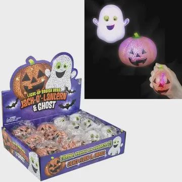 Halloween Ghost Squishy Bead Light Up Kids Toys- in Bulk