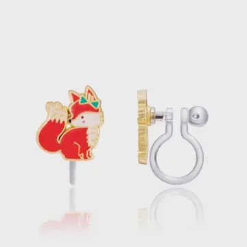 Clip On Cutie Earrings- Fancy Fox