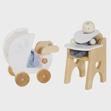Dolls House Nursery &amp; Baby Set