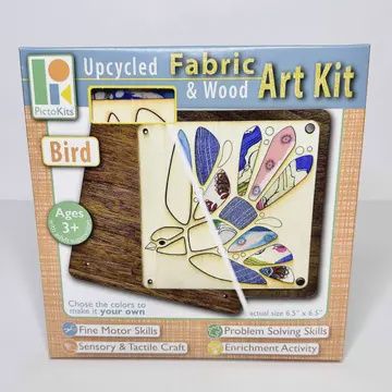 Fabric &amp; Wood Art Kit - Bird