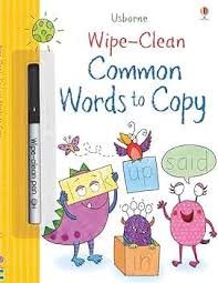 Wipe-Clean Common Words to Copy