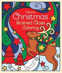 Usborne Christmas Stained Glass Coloring