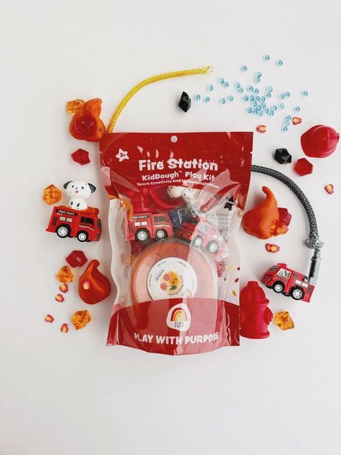 Fire Station (Cherry Mango) Kiddough Play Kit