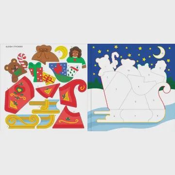 Christmas First Color By Sticker Book