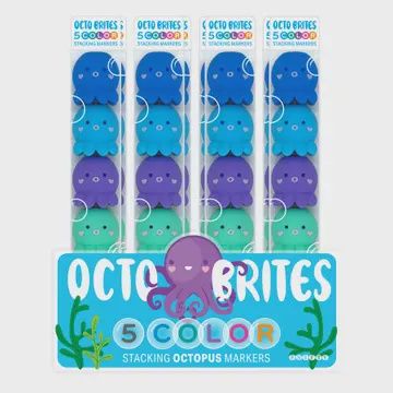Octo Brites Stackable Markers - Display of 12