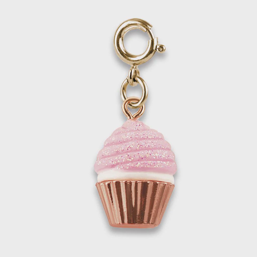 Gold Cupcake Charm