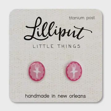 Ballerina Cameo Earrings
