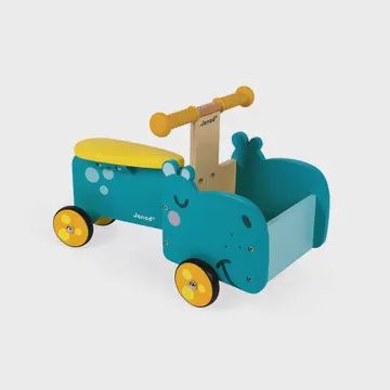 Hippo | Ride-On | Wooden Toy | Ages 12 Months+