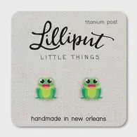 Frog Earrings // Animal Earrings