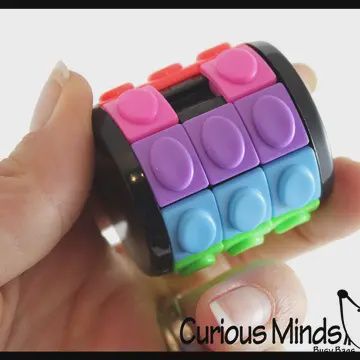 Rotate and Slide Puzzle Game Multi-Colored Puzzle Cube Games