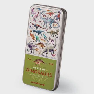 Crocodile Creek 150 piece Tin Puzzle Assortment- Dinosaurs