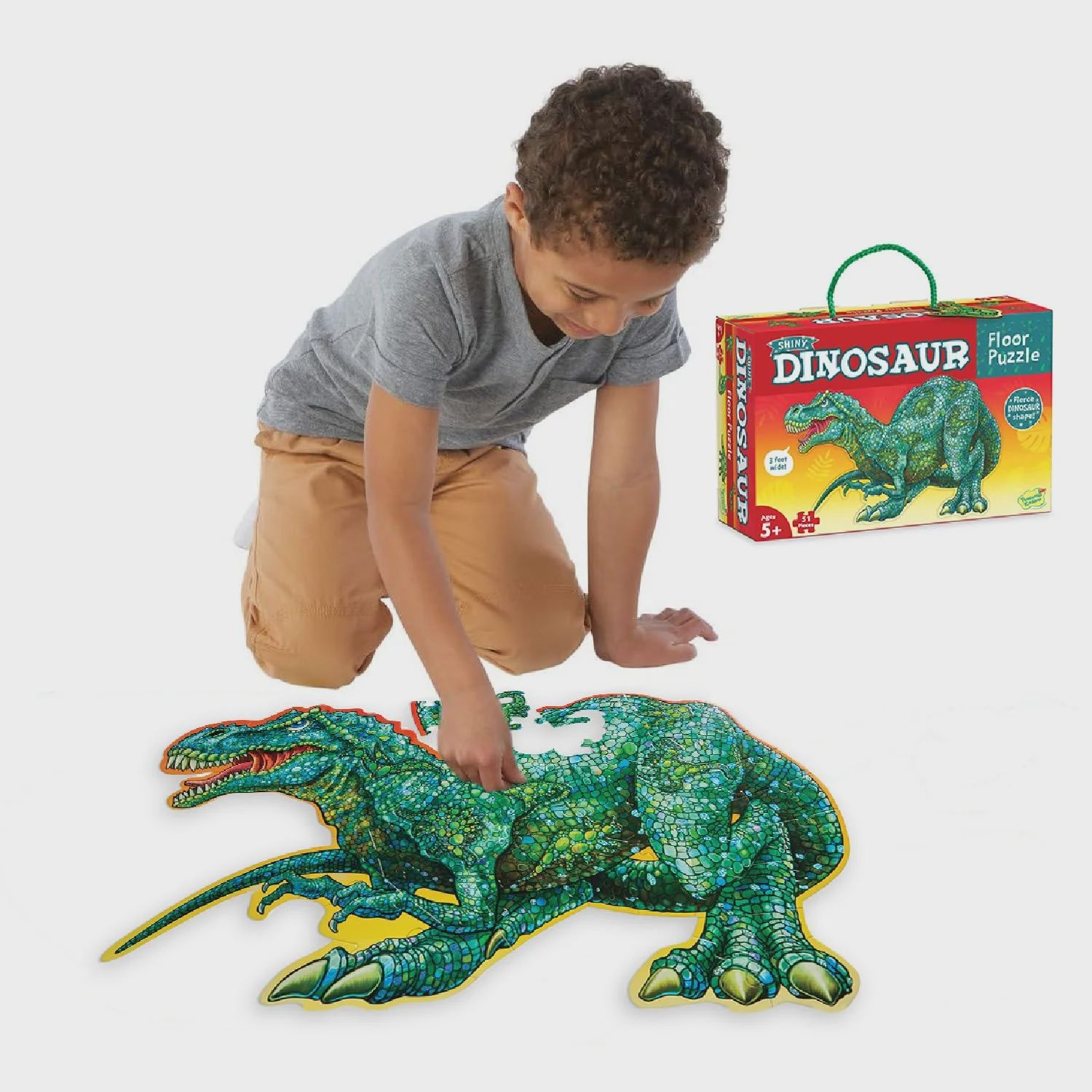 Peaceable Kingdom Shiny Dinosaur Floor Puzzle