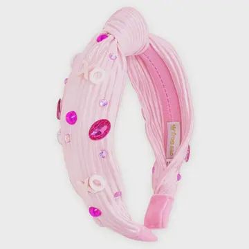 Kids Embellished Knot Headband - Beaded Valentine&#39;s Day