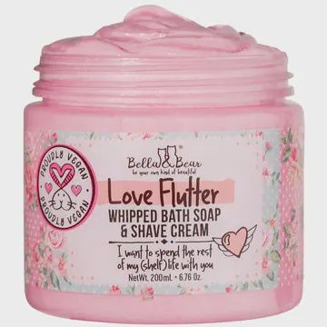 6.7oz Love Flutter Whipped Soap &amp; Shave Cream | Moisturizer