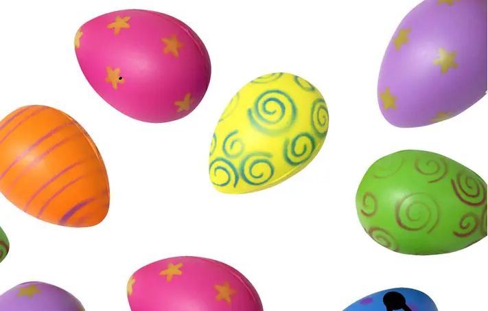 Decorated Egg Stress Ball