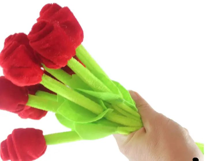 Single-Plush Rose Toy