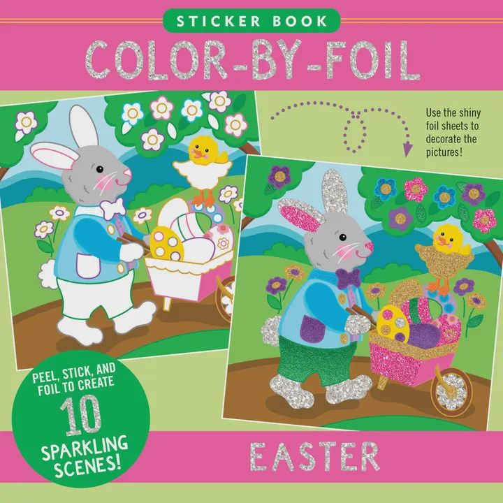 Color-By-Foil Sticker Book - Easter