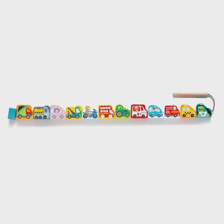Cubika Wooden Lacing Toy Flying Cars