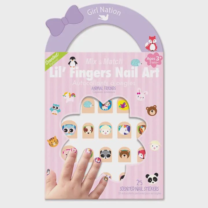 Mix &amp; Match Lil&#39; Fingers Nail Art- Animal Friends