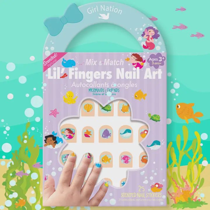 Mix &amp; Match Lil&#39; Fingers Nail Art- Mermaids and Friends