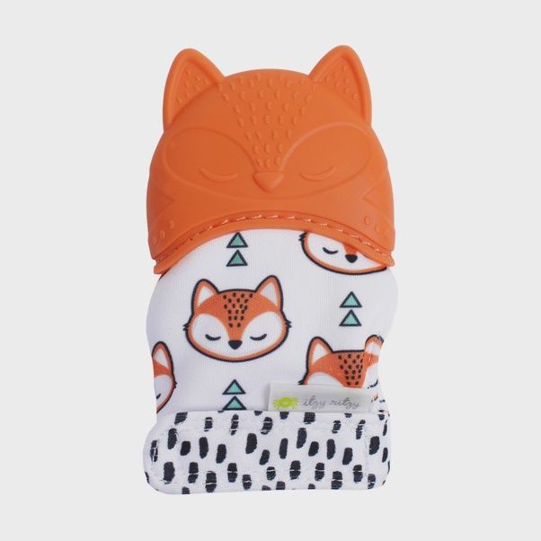 Itzy Mitt™ Silicone Teething Mitts- Fox