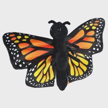 Huggers Monarch Butterfly Stuffed Animal 8&quot;